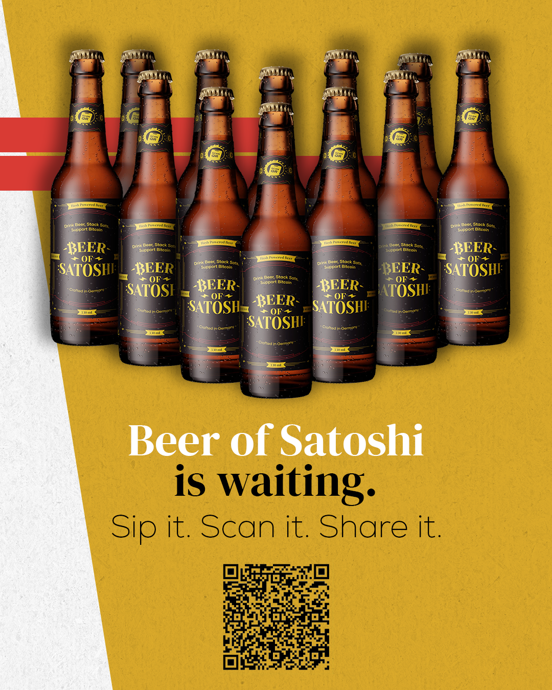Beer of Satoshi bottles