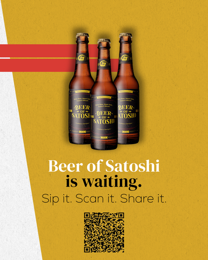 Beer of Satoshi Zero alcohol-free 3-pack